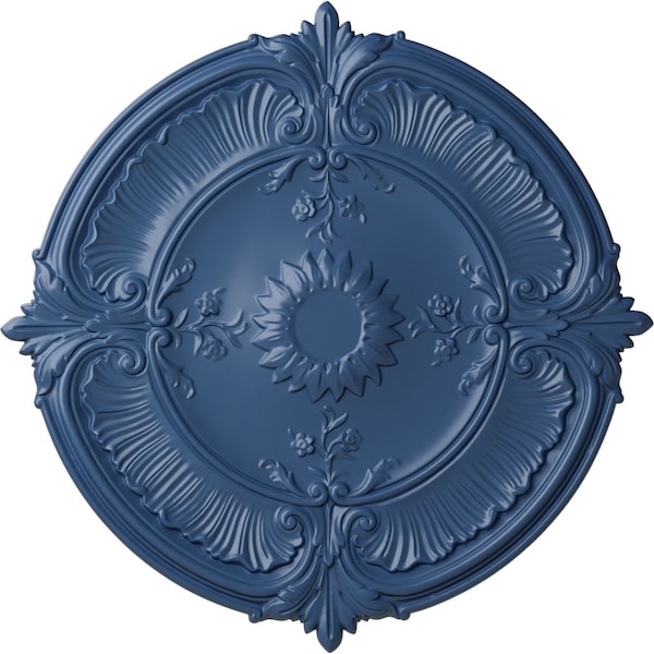 Ekena Millwork Attica Acanthus Leaf Ceiling Medallion (Fits Canopies up to 3 1/4"), 30 1/8"OD x 1 1/2"P, Americana CM30ATAMF - main